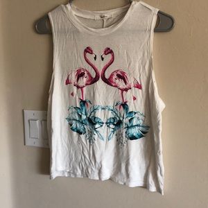 Never used flamingo top